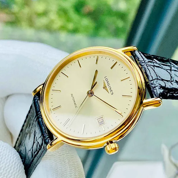 Đồng Hồ Nữ Longines Presence Automatic L4.821.2.32.2 Màu Đen Vàng - Đồng hồ - Vua Hàng Hiệu
