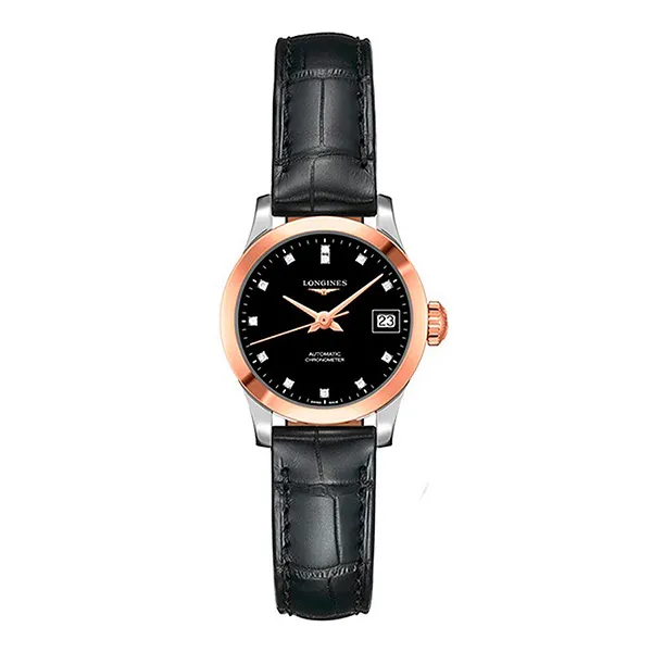 Đồng Hồ Nữ Longines Record Watch L2.320.5.57.2 Màu Đen - Đồng hồ - Vua Hàng Hiệu
