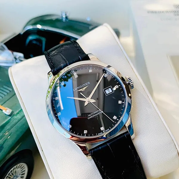 Đồng Hồ Nữ Longines Record Watch L2.321.4.57.2 Màu Đen - Đồng hồ - Vua Hàng Hiệu