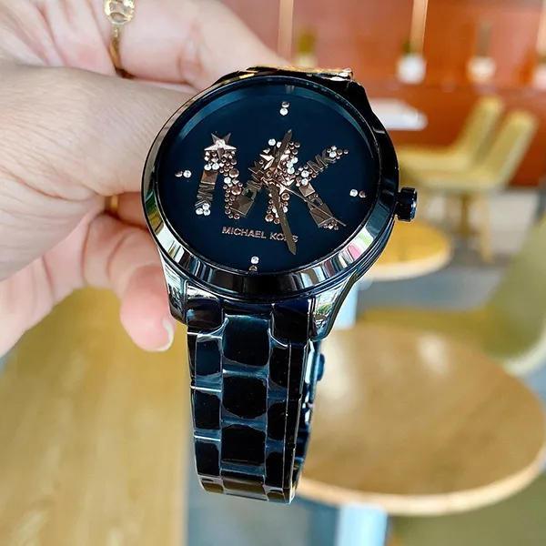 Đồng Hồ Nữ Michael Kors MK Runway Black MK6683 Màu Đen