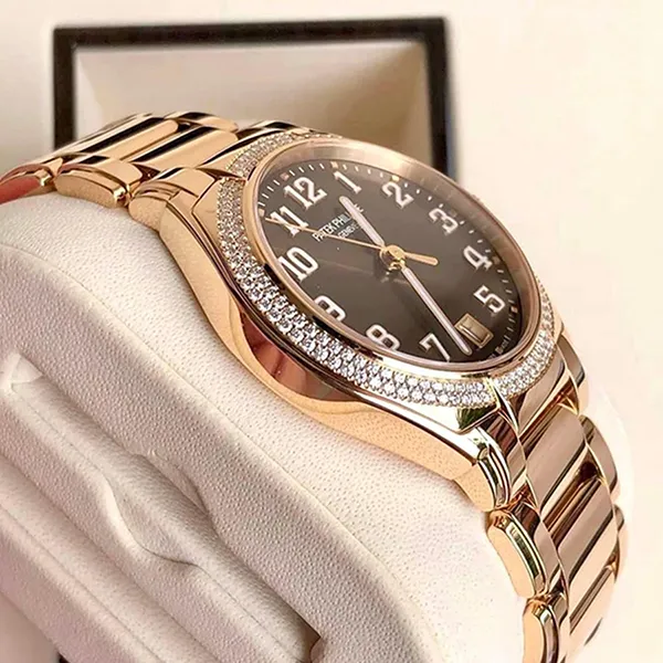 Đồng Hồ Nữ Patek Philippe Twenty ~4 7300/1200R-001 Màu Nâu/ Vàng Hồng - Đồng hồ - Vua Hàng Hiệu