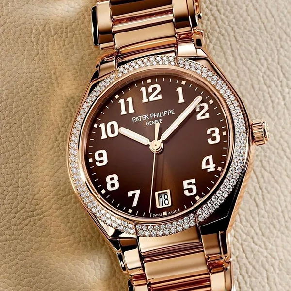Đồng Hồ Nữ Patek Philippe Twenty ~4 7300/1200R-001 Màu Nâu/ Vàng Hồng - Đồng hồ - Vua Hàng Hiệu