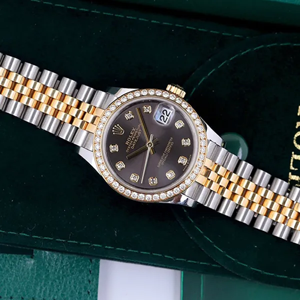 Đồng Hồ Nữ Rolex Datejust 278383RBR Màu Xám Bạc