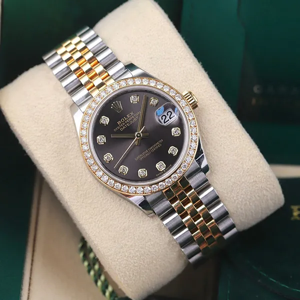Đồng Hồ Nữ Rolex Datejust 278383RBR Màu Xám Bạc