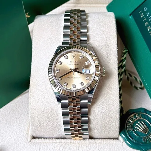 Đồng Hồ Nữ Rolex Datejust 28mm 279173G Yellow Gold Dial Champange Màu Bạc Vàng - Đồng hồ - Vua Hàng Hiệu