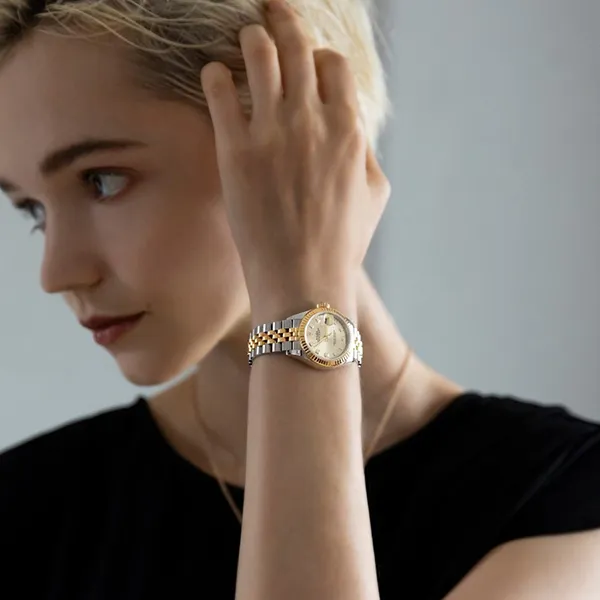 Đồng Hồ Nữ Rolex Datejust 28mm 279173G Yellow Gold Dial Champange Màu Bạc Vàng - Đồng hồ - Vua Hàng Hiệu