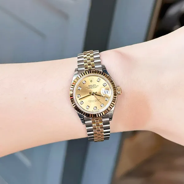 Đồng Hồ Nữ Rolex Datejust 28mm 279173G Yellow Gold Dial Champange Màu Bạc Vàng - Đồng hồ - Vua Hàng Hiệu