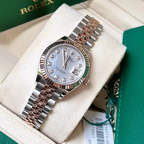 Đồng Hồ Nữ Rolex Lady Datejust 279171 Màu Demi (Vàng Hồng – Bạc)