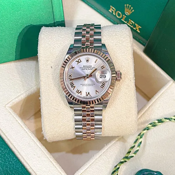 Đồng Hồ Nữ Rolex Lady Datejust M279171-0005 Oystersteel Màu Demi (Vàng Hồng - Bạc)