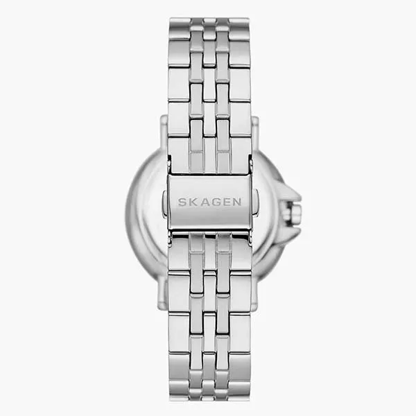 Đồng Hồ Nữ Skagen Signatur Lille Sport Three-Hand Date Silver Stainless Steel Bracelet Watch SKW3134 Màu Bạc - Đồng hồ - Vua Hàng Hiệu