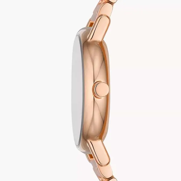 Đồng Hồ Nữ Skagen Signatur Lille Two-Hand Rose Gold Stainless Steel Bracelet Watch SKW3125 Màu Vàng Hồng