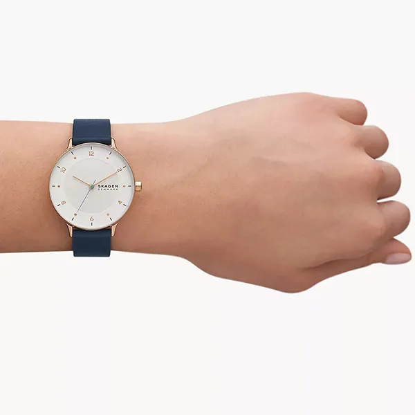 Đồng Hồ Nữ Skagen Watch RIIS SKW3090 Màu Xanh Trắng