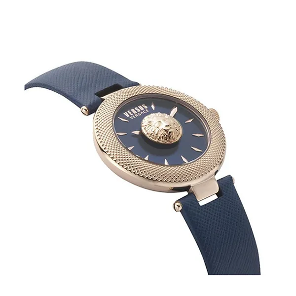 Đồng Hồ Nữ Versace Wristwatch Brick Lane VSP212317 Leather Màu Xanh/ Vàng Hồng
