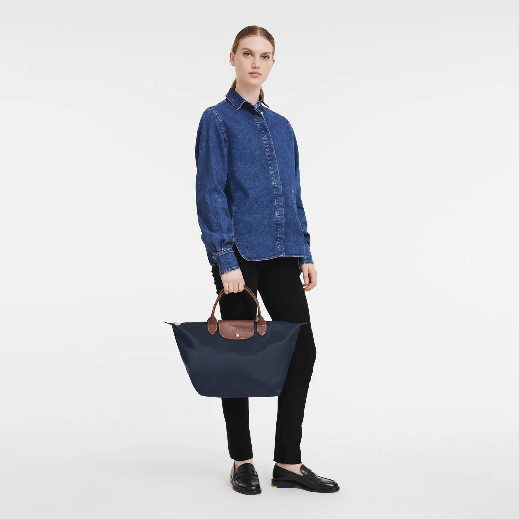 Túi xách Longchamp Le Pliage Original M Handbag Navy