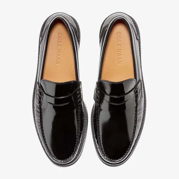 Giày Lười Nam Cole Haan American Classics Pinch Penny Loafer Màu Đen Bóng Size 41 - Giày - Vua Hàng Hiệu