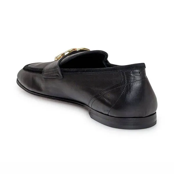 Giày Lười Nam Dolce & Gabbana D&G Plume Loafer Black Màu Đen Size 40