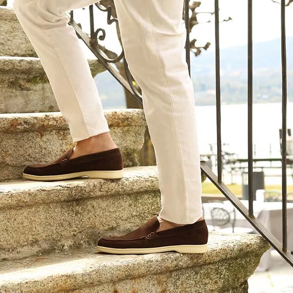 Giày Lười Nam Duca Di Morrone LORENZO-CAM_TERRA Màu Nâu Size 42