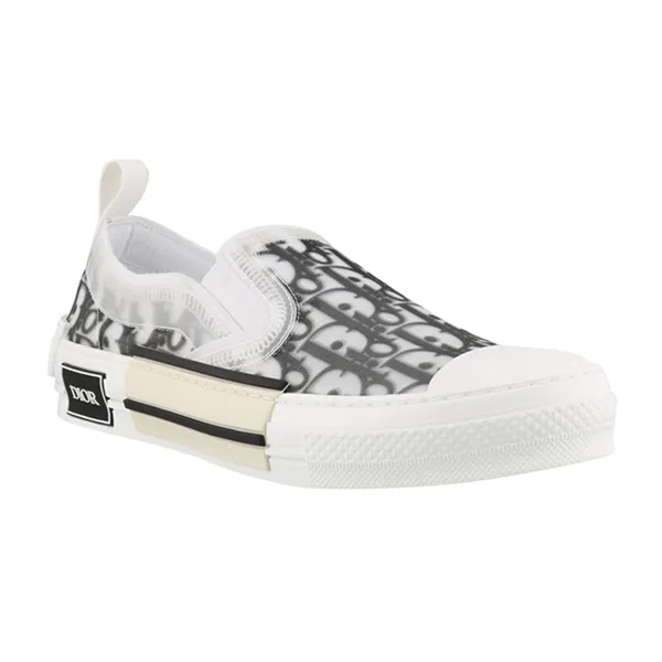 Giày Slip On Dior Logo Oblique 3SN26Y Màu Trắng Đen Size 40 - Giày - Vua Hàng Hiệu