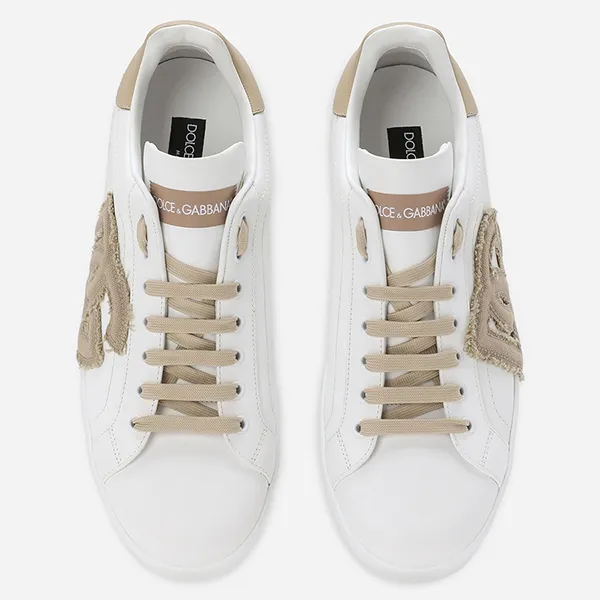 Giày Thể Thao Nam Dolce & Gabbana D&G Calfskin Portofino Sneakers CS1772AT39089694 Màu Trắng Size 40.5 - Giày - Vua Hàng Hiệu