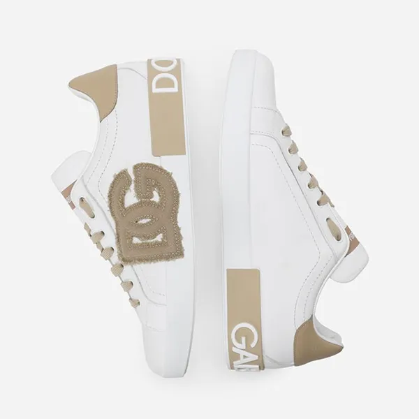 Giày Thể Thao Nam Dolce & Gabbana D&G Calfskin Portofino Sneakers CS1772AT39089694 Màu Trắng Size 40.5 - Giày - Vua Hàng Hiệu