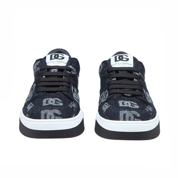 Giày Thể Thao Nam Dolce & Gabbana D&G New Roma With Denim Logo Màu Xanh Đen Size 40