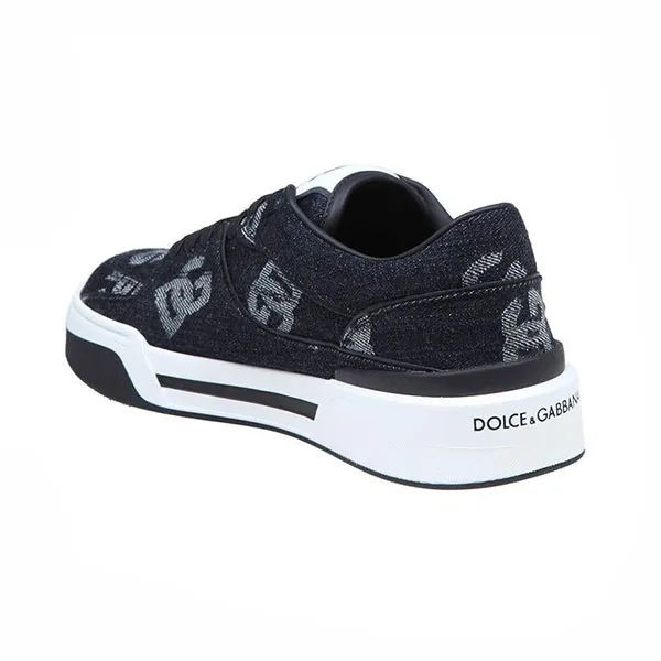 Giày Thể Thao Nam Dolce & Gabbana D&G New Roma With Denim Logo Màu Xanh Đen Size 40