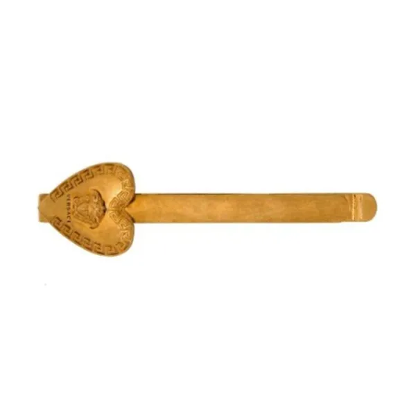 Kẹp Tóc Versace Heart Shaped Medusa Coin Hair Slide In Gold Màu Vàng - Phụ kiện - Vua Hàng Hiệu