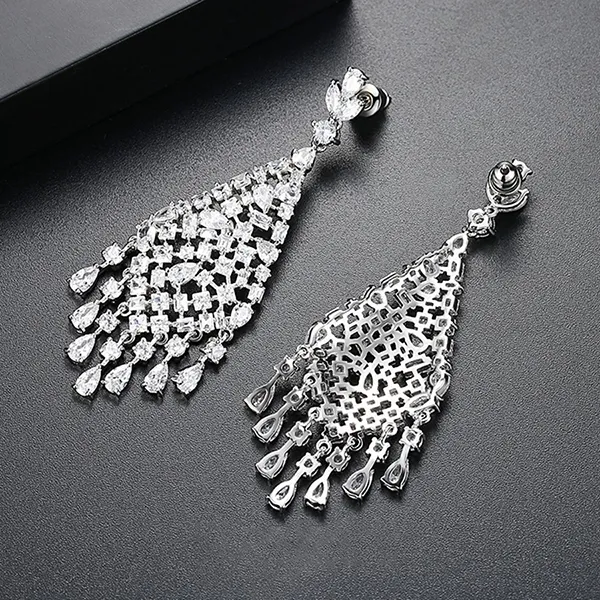 Khuyên Tai Nữ Kya Jewel Chandelier KIER0005 Màu Bạc