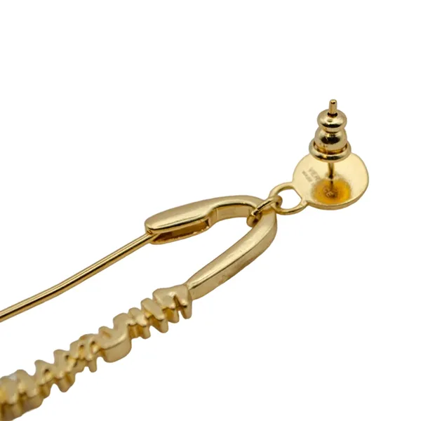 Khuyên Tai Nữ Versace Vintage Versace Gold Metal Medusa Pin Studs Earrings Màu Vàng Gold