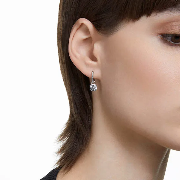 Khuyên Tai Swarovski Constella Drop Earrings Round Cut, White, Rhodium Plated 5636717 Màu Bạc - Trang sức - Vua Hàng Hiệu