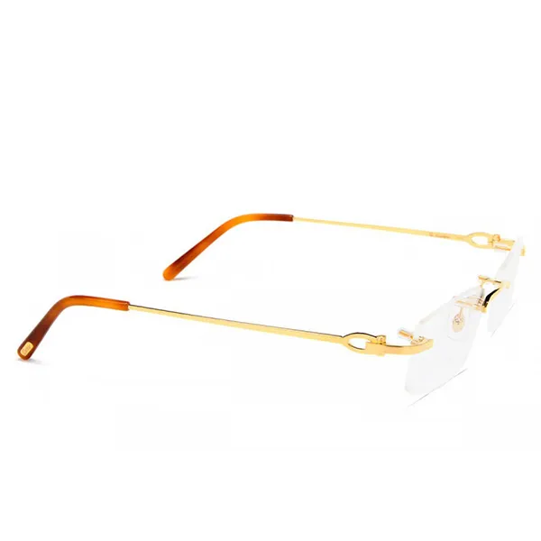 Kính Mắt Cận Cartier Signature C De Cartier CT0045O 002 Màu Vàng Gold - Kính mắt - Vua Hàng Hiệu