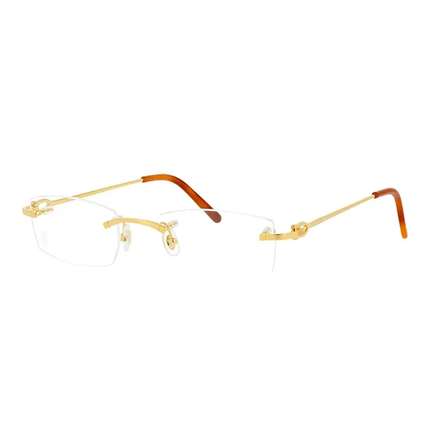 Kính Mắt Cận Cartier Signature C De Cartier CT0045O 002 Màu Vàng Gold - Kính mắt - Vua Hàng Hiệu