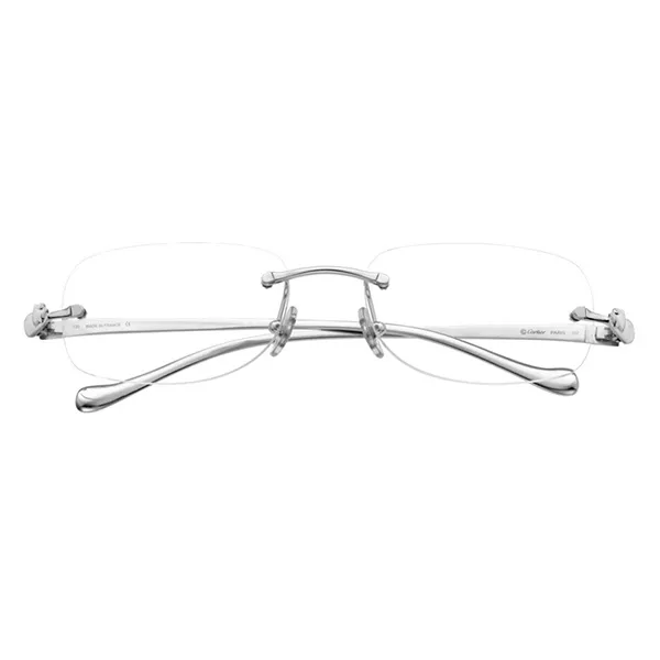 Kính Mắt Cận Nam Cartier Eyeglasses CT0058O 003 Màu Bạc - Kính mắt - Vua Hàng Hiệu