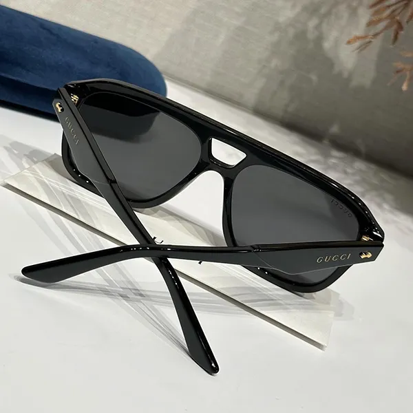 Kính Mát Unisex Gucci Sunglasses GG1263S 001 Màu Đen - 4
