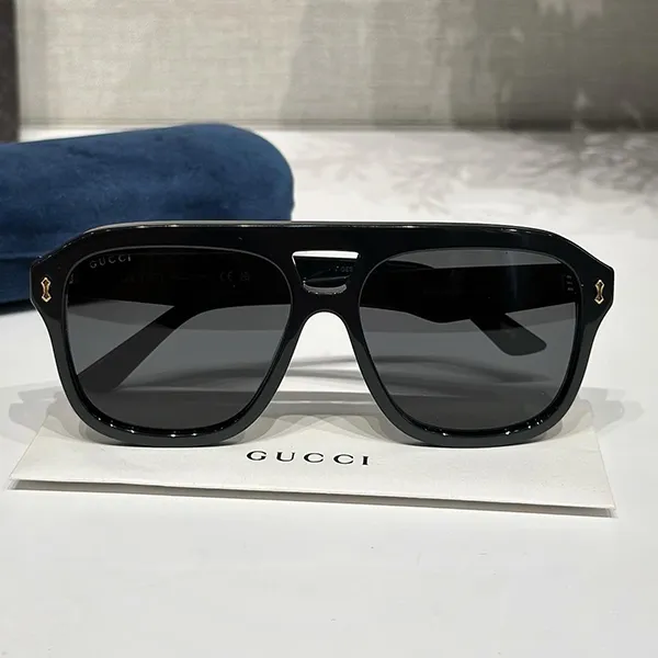 Kính Mát Unisex Gucci Sunglasses GG1263S 001 Màu Đen - 3