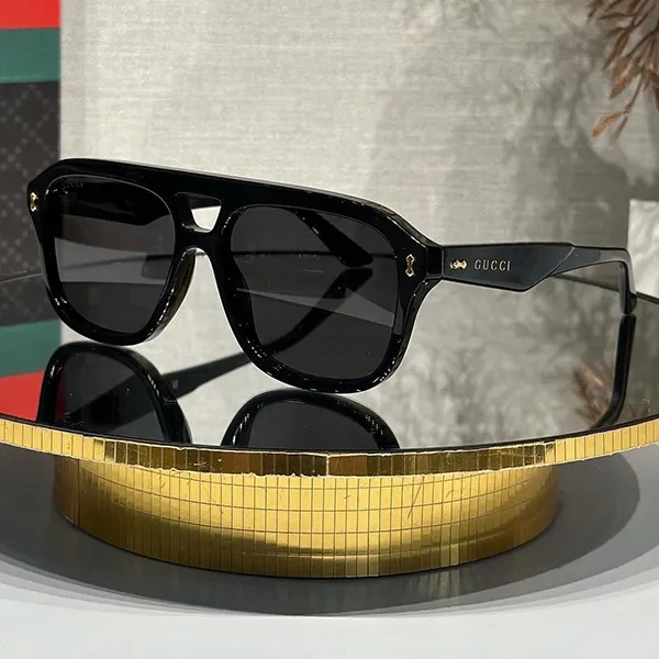 Kính Mát Unisex Gucci Sunglasses GG1263S 001 Màu Đen - 1