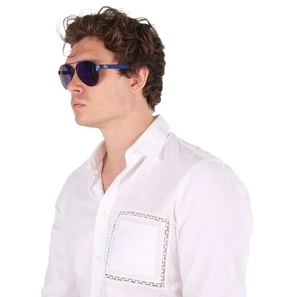Kính Mát Lacoste Purple Aviator Sunglasses L185S 424 60 Màu Xanh Phối Tím - Kính mắt - Vua Hàng Hiệu