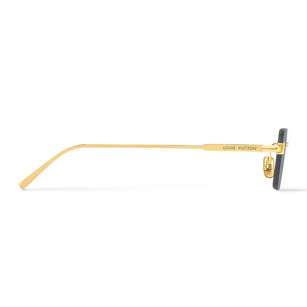 Kính Mát Louis Vuitton LV Pure Low Square Sunglasses Z2194U Màu Đen Vàng