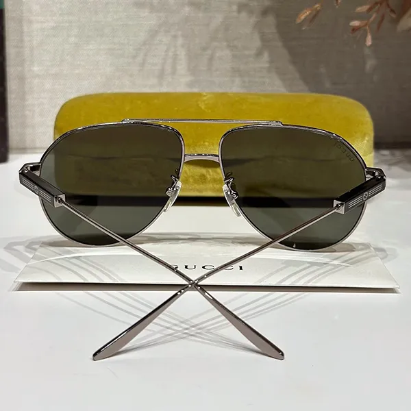 Kính Mát Nam Gucci Sunglasses GG1311S 001 Màu Đen - 4