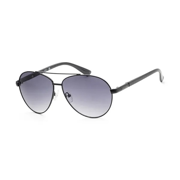 Kính Mát Nam Guess 59mm Shiny Black Sunglasses GF0221-01B Màu Xám Đen - Kính mắt - Vua Hàng Hiệu