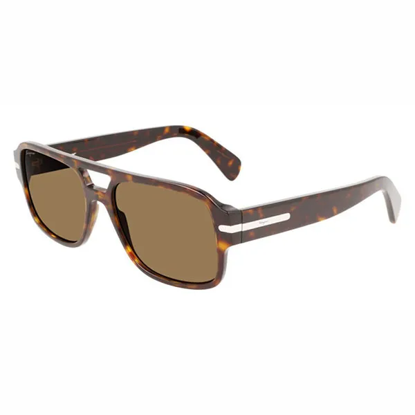 Kính Mát Nam Salvatore Ferragamo Fashion 58mm Havana Sunglasses SF1038S 240 58 Màu Nâu - Kính mắt - Vua Hàng Hiệu