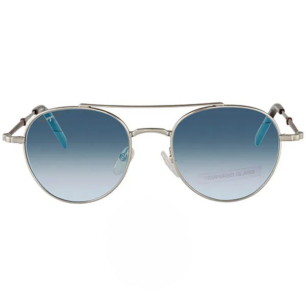 Kính Mát Nam Salvatore Ferragamo Pilot Men Sunglasses SF224SG-062 Màu Xanh Bạc