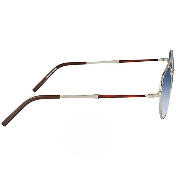 Kính Mát Nam Salvatore Ferragamo Pilot Men Sunglasses SF224SG-062 Màu Xanh Bạc