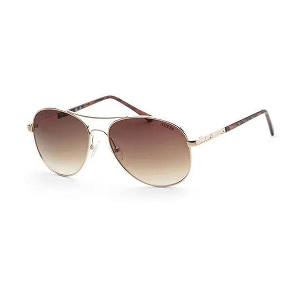 Kính Mát Nữ Guess 60mm Gold Sunglasses GF0295-33F Màu Nâu Vàng - Kính mắt - Vua Hàng Hiệu