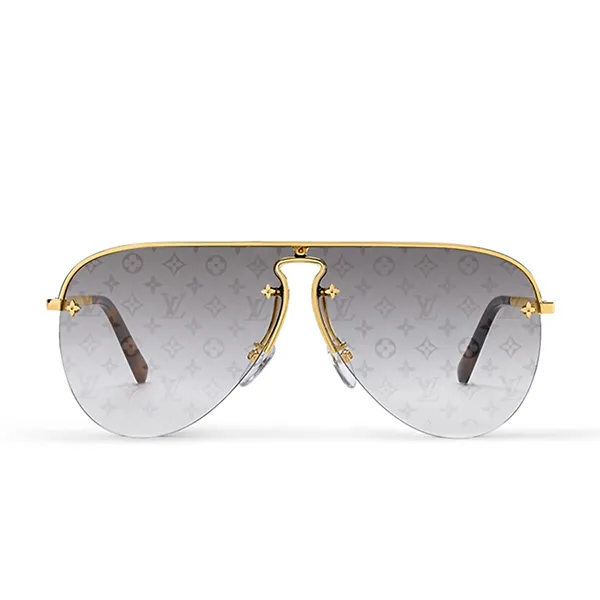 Kính Mát Nữ Louis Vuitton LV Grease Mask Glasses Z1469U Màu Bạc Vàng - Kính mắt - Vua Hàng Hiệu
