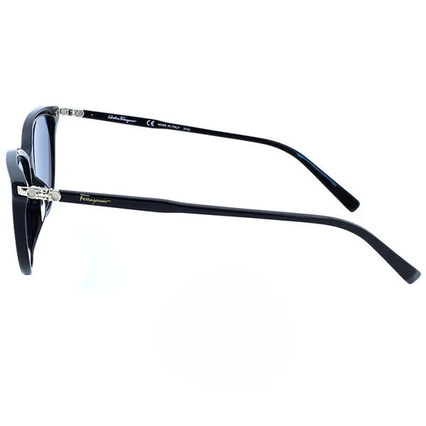 Kính Mát Nữ Salvatore Ferragamo Blue Cat Eye Ladies Sunglasses SF2870S 001 55 Màu Xanh Đen - Kính mắt - Vua Hàng Hiệu