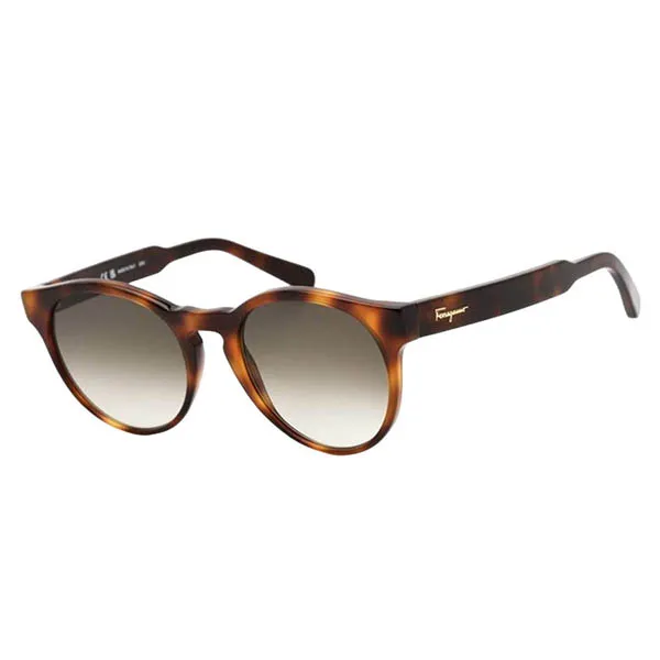 Kính Mát Nữ Salvatore Ferragamo Brown Gradient Round Sunglasses SF1068S 240 52 Phối Màu - Kính mắt - Vua Hàng Hiệu