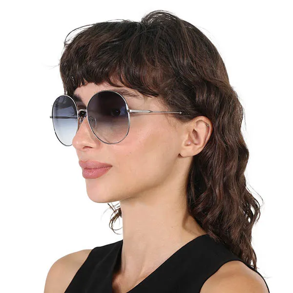 Kính Mát Nữ Salvatore Ferragamo Fashion 60mm Gold Black Sunglasses SF299S 041 60 Màu Xanh Bạc