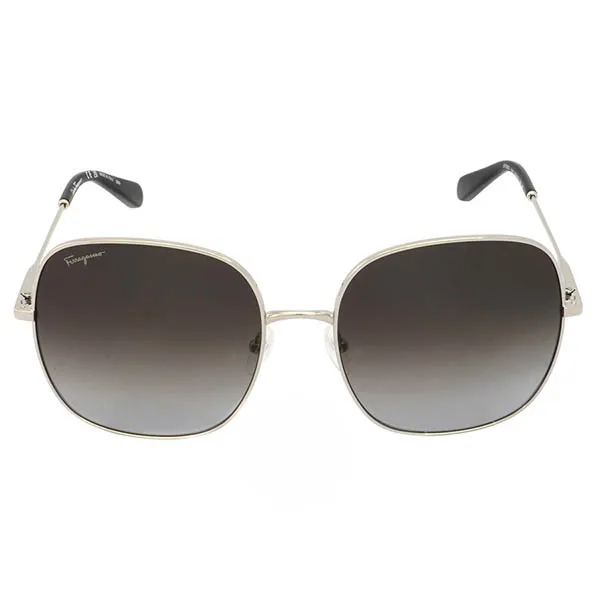 Kính Mát Nữ Salvatore Ferragamo Grey Gradient Square Ladies Sunglasses SF300S 041 59 Màu Xám Bạc