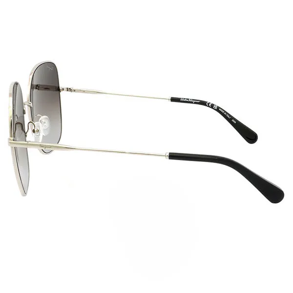 Kính Mát Nữ Salvatore Ferragamo Grey Gradient Square Ladies Sunglasses SF300S 041 59 Màu Xám Bạc